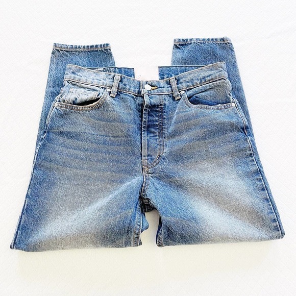 Revice Mom Jeans Distressed Vintage Wash Denim Button Fly SZ28 - Picture 4 of 9